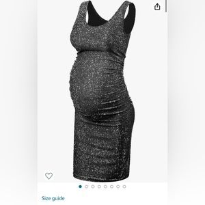 NWT Black Glitter Maternity Dress